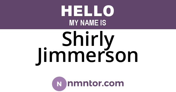 Shirly Jimmerson