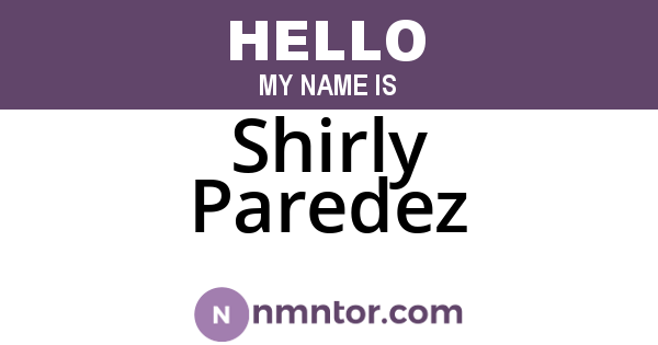 Shirly Paredez