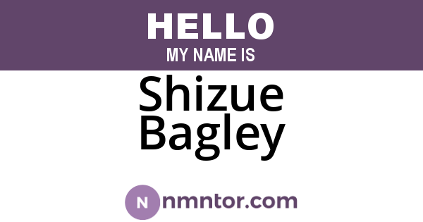 Shizue Bagley