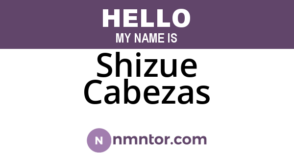 Shizue Cabezas