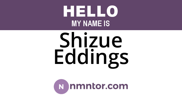 Shizue Eddings