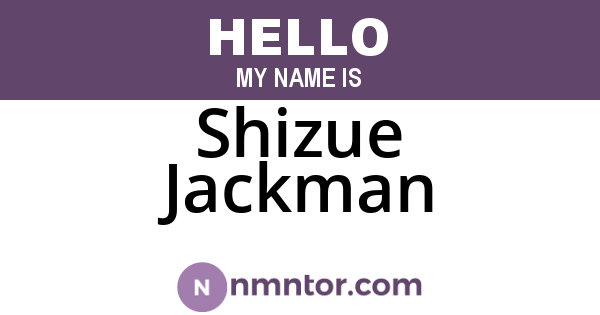 Shizue Jackman