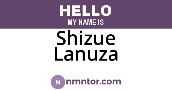 Shizue Lanuza