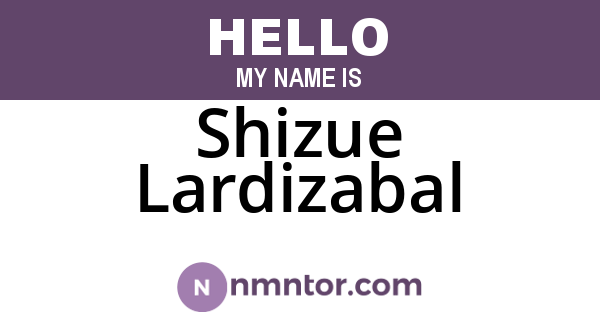 Shizue Lardizabal