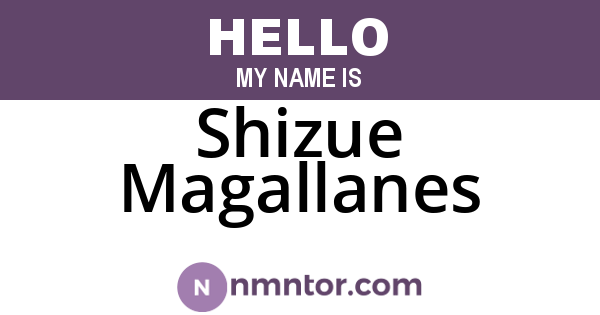 Shizue Magallanes