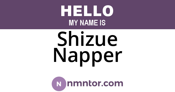 Shizue Napper