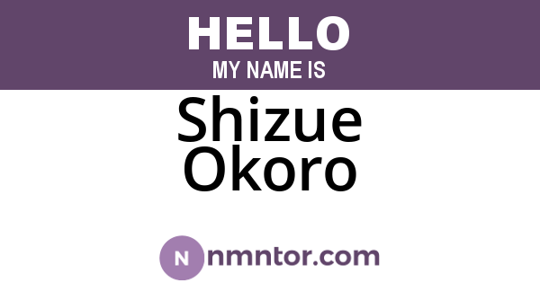 Shizue Okoro