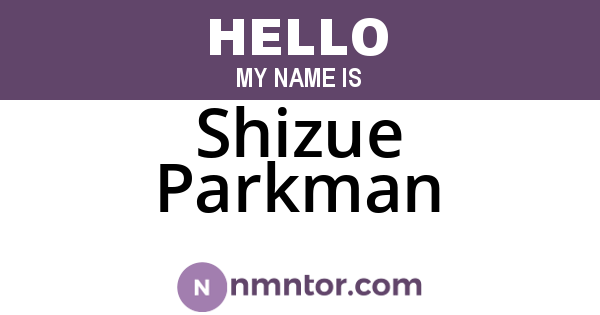 Shizue Parkman