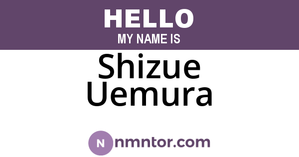 Shizue Uemura