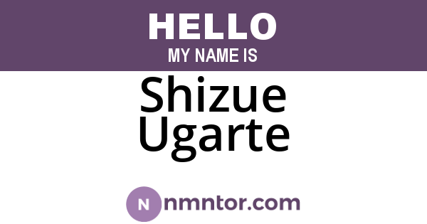 Shizue Ugarte