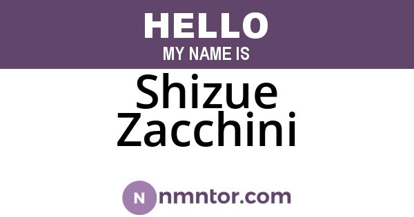 Shizue Zacchini