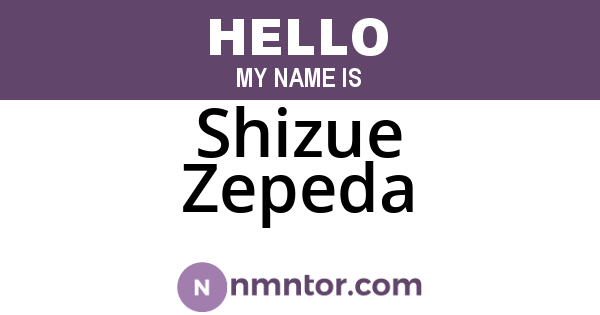 Shizue Zepeda