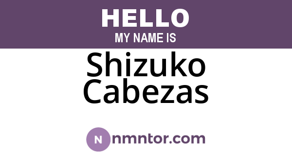 Shizuko Cabezas
