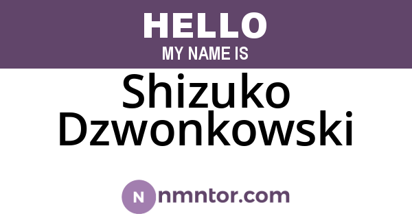 Shizuko Dzwonkowski