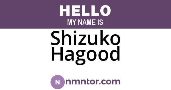 Shizuko Hagood