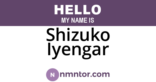 Shizuko Iyengar