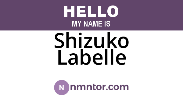 Shizuko Labelle