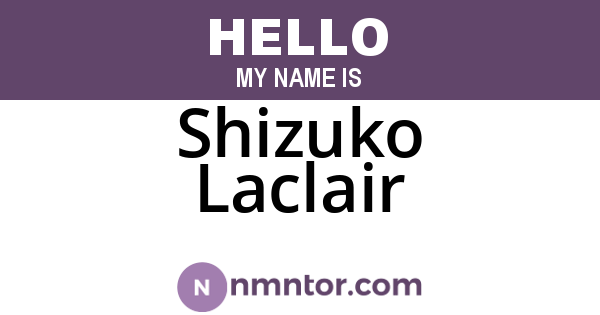 Shizuko Laclair