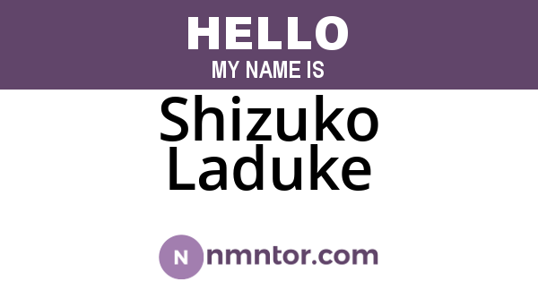 Shizuko Laduke