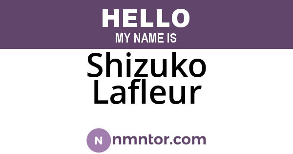 Shizuko Lafleur
