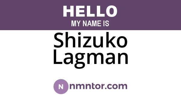 Shizuko Lagman
