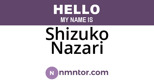 Shizuko Nazari