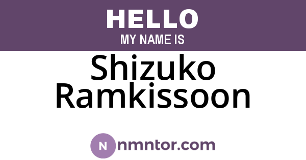 Shizuko Ramkissoon