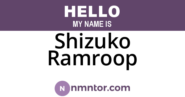 Shizuko Ramroop