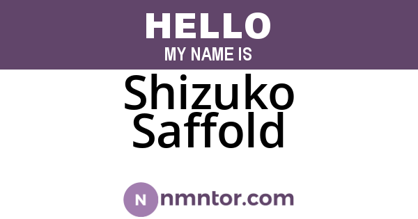Shizuko Saffold