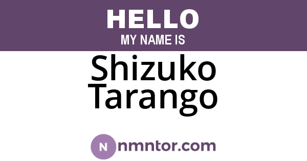 Shizuko Tarango