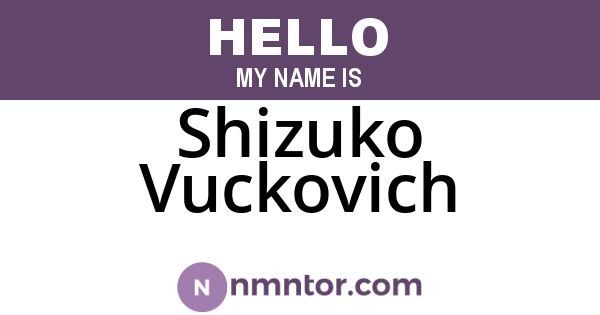 Shizuko Vuckovich