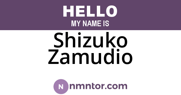 Shizuko Zamudio