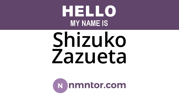 Shizuko Zazueta