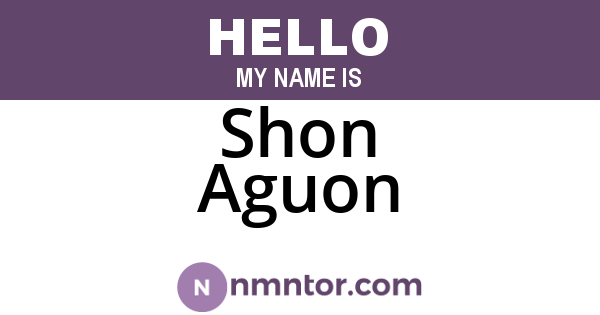 Shon Aguon