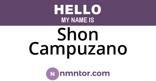 Shon Campuzano