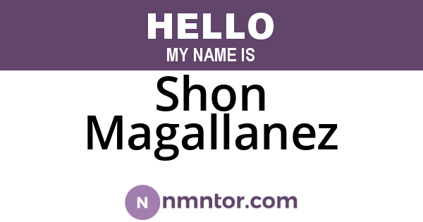 Shon Magallanez