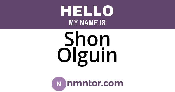 Shon Olguin