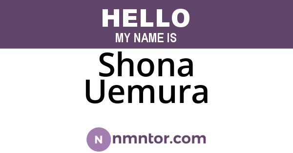 Shona Uemura