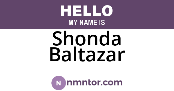 Shonda Baltazar
