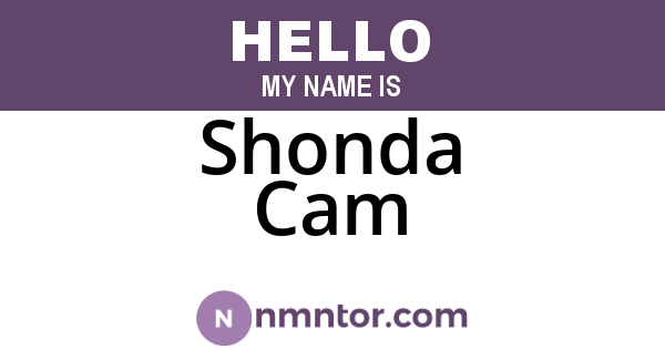 Shonda Cam