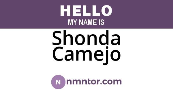 Shonda Camejo