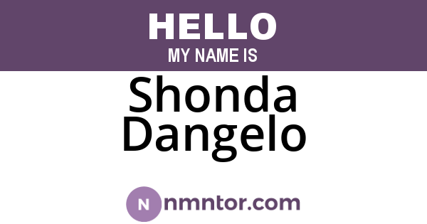 Shonda Dangelo