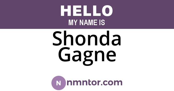 Shonda Gagne