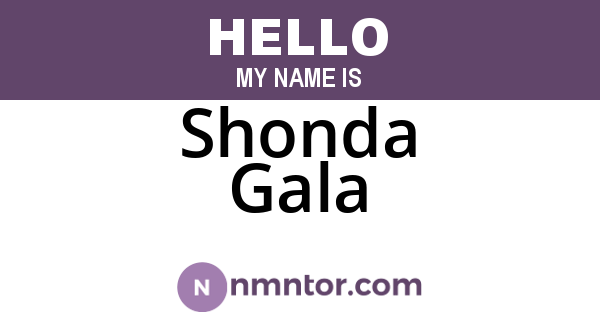 Shonda Gala