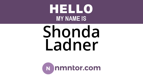 Shonda Ladner
