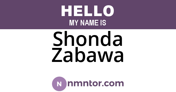 Shonda Zabawa