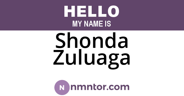 Shonda Zuluaga