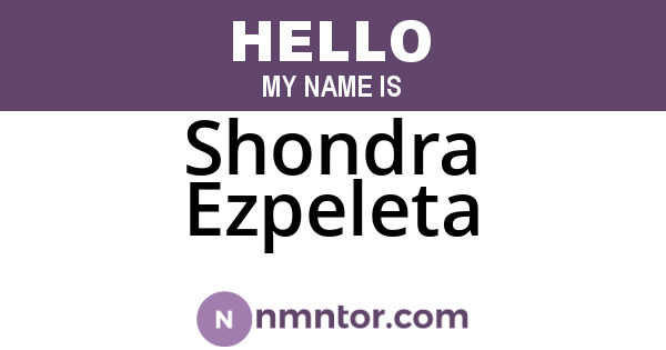 Shondra Ezpeleta