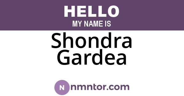 Shondra Gardea