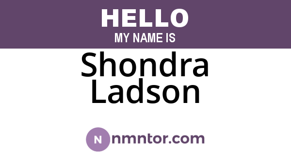 Shondra Ladson